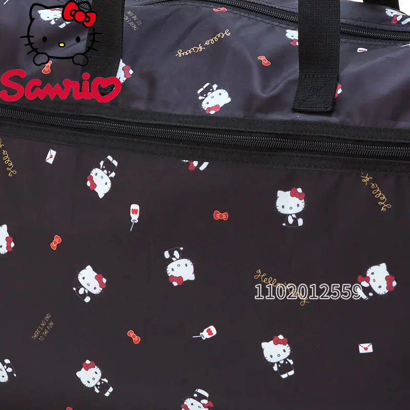 Sanrio Hello Kitt New Portable Travel Bag High Capacity Women\'s Travel Bag Luxury Brand Cartoon Fashion Fitness Bag High Quality