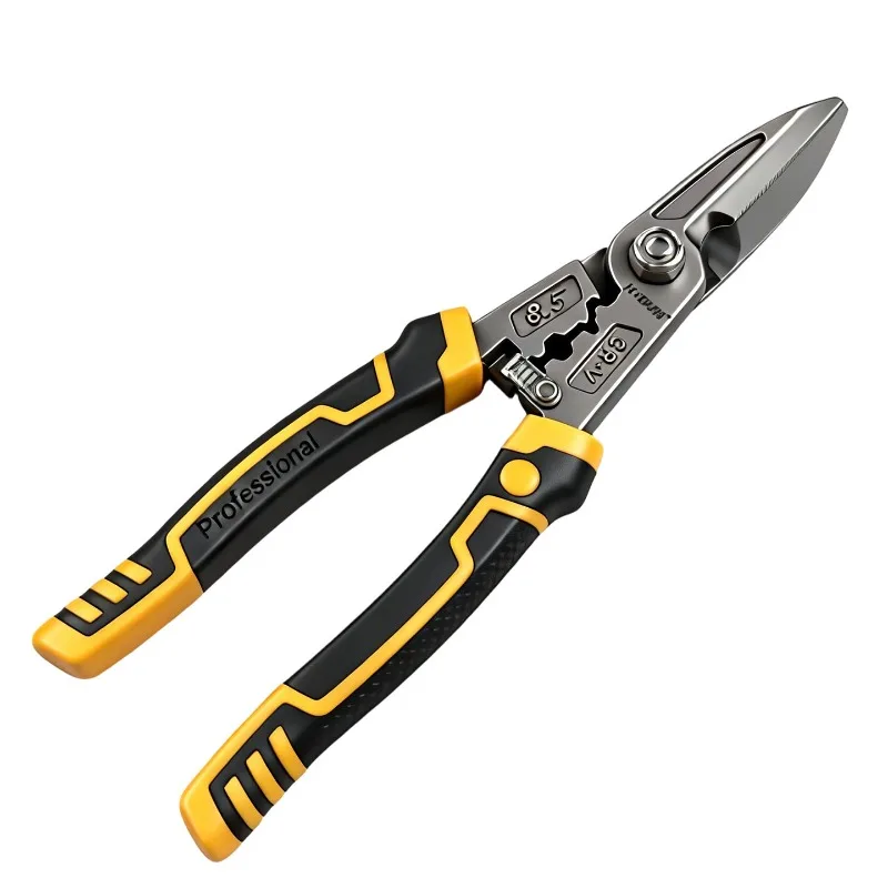 

Промышленные ножницы по металлу универсальные, из толстой хромованадиевой стали, высокой твердости, острые и легкие в использовании