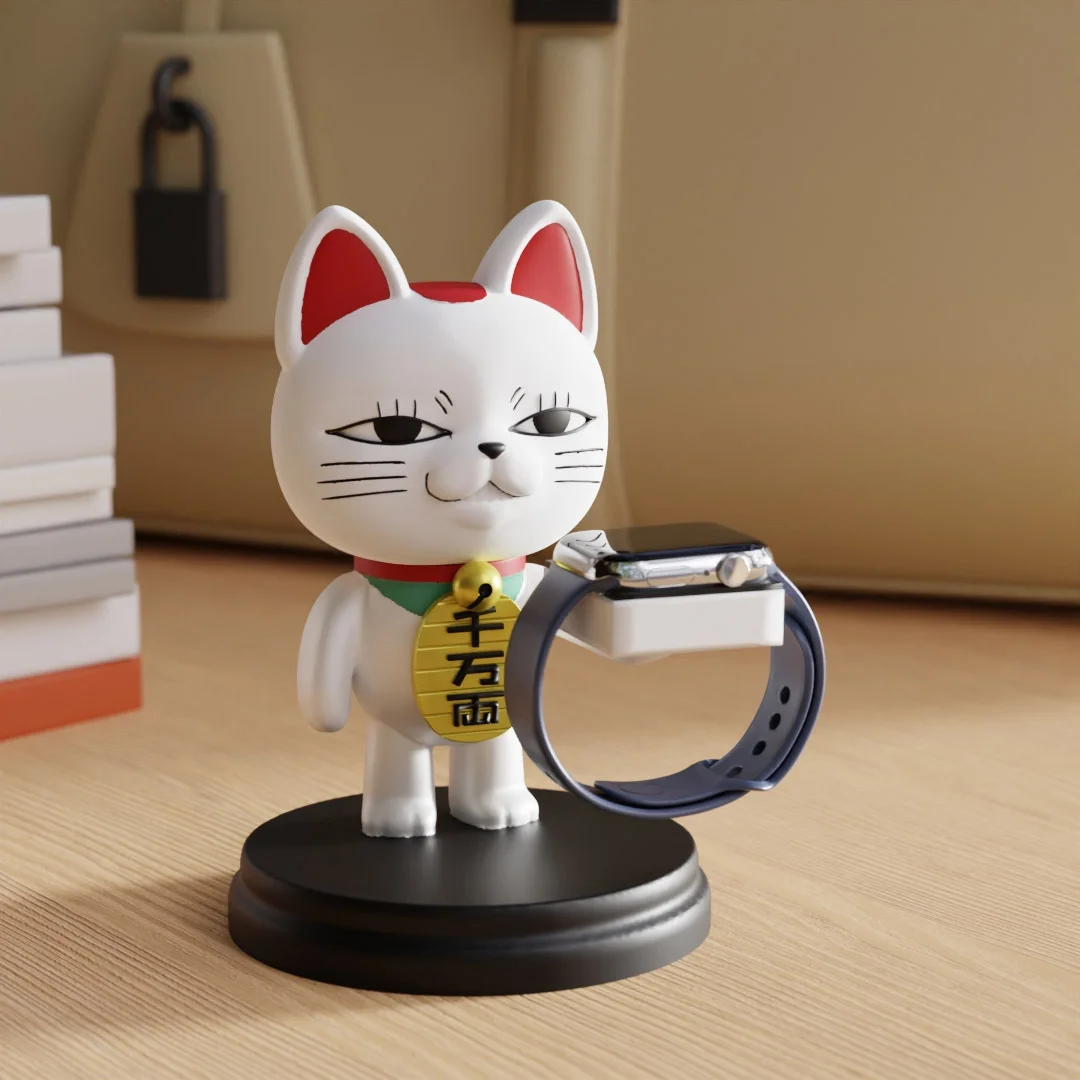

Anime DAN DA DAN Apple Watch Charging Stand Turbo Granny Action Figures Lucky Cat Model Toy Collect Decoration Toys Gift