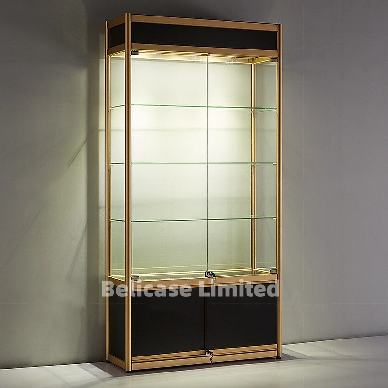 custom，Best Sells Protect Futurnituries Laptop Showcase Shelves Window Display Glass Cabinet Cases