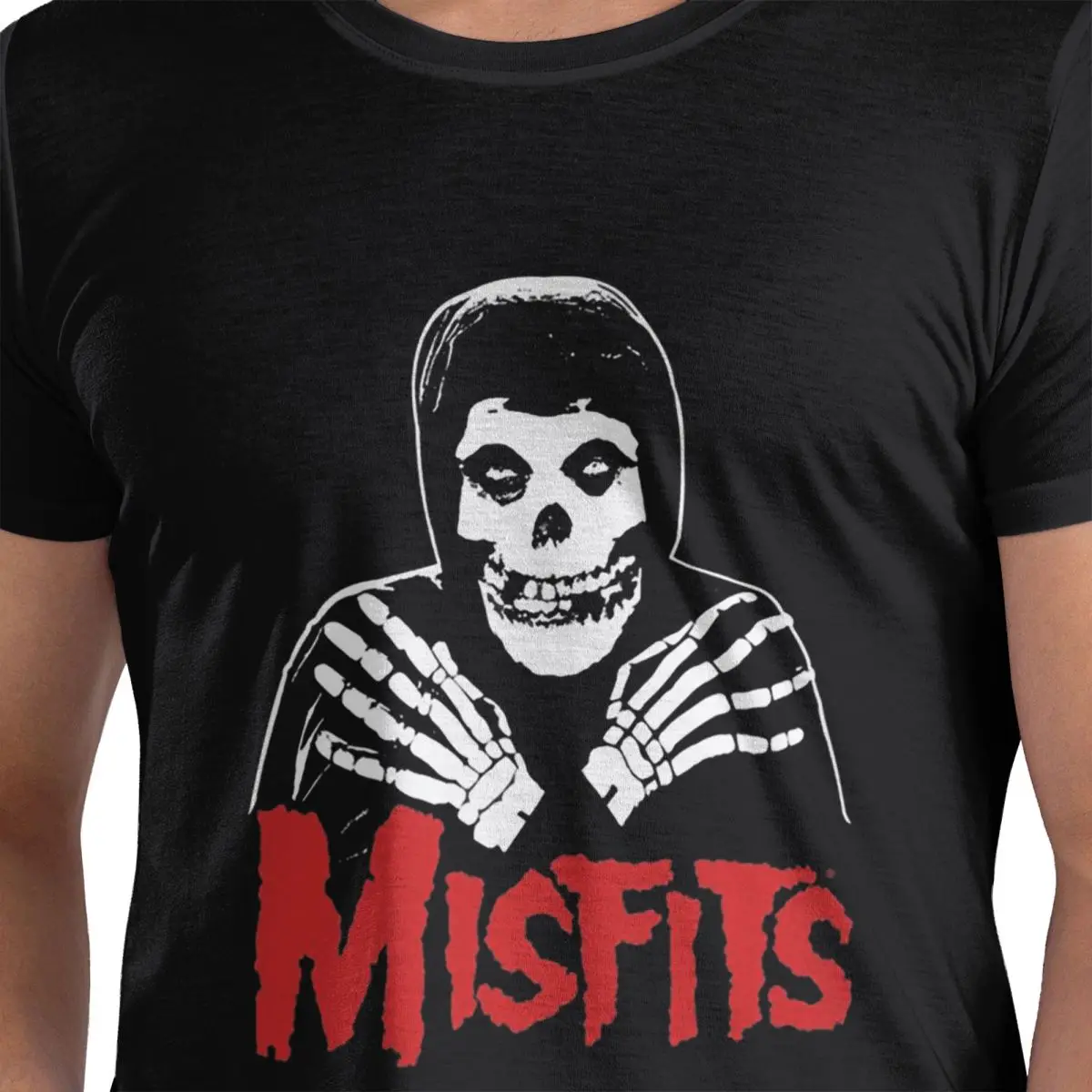 

Misfits Skull 100% Cotton T-Shirt Men's Oversized T Shirts Men Crew Neck Short Sleeve S-6XL