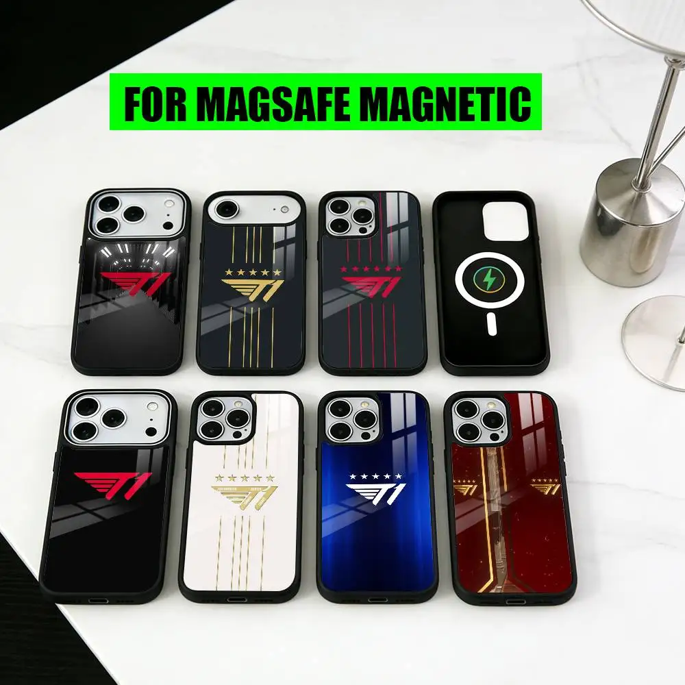 

Cool T1 Korean eSports design Phone Case For iPhone17,16,15,14,13,12,11 Plus,Pro Magnetic For Magsafe Wireless Charging