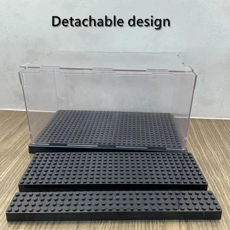 Acrylic Transparent Display Box Building Blocks Model Assemble Dust Cover Figures Toys Protection Showcase Compatible With Brand