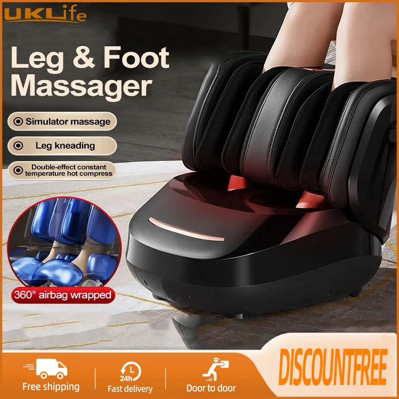 

Electric Roller Foot Massager Heating Kneading Leg Calf Massage Air Pressure Wrapped Fatigue Pain Relief Full Wrap Massage