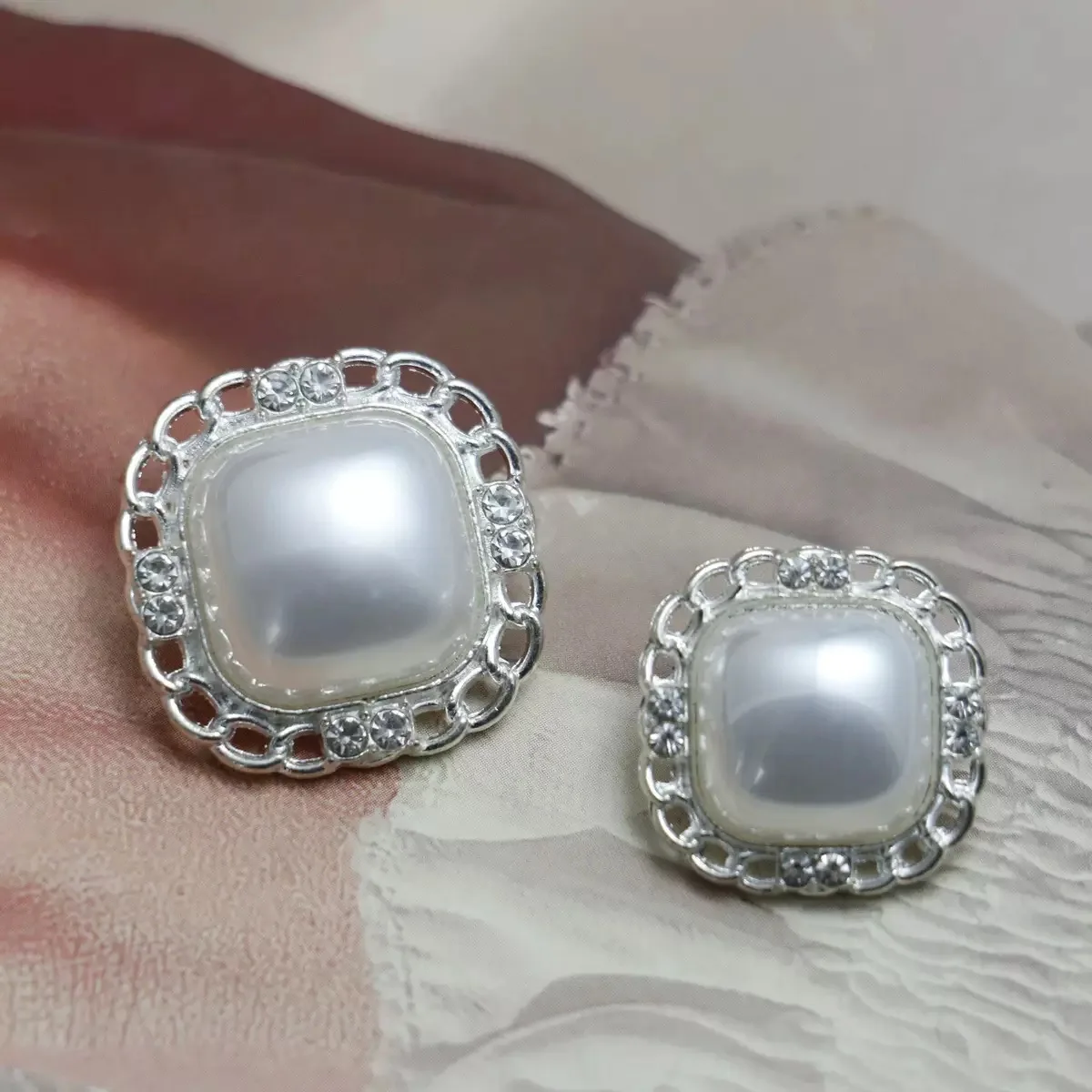 5 pièces de boutons en perles de haute qualité, de 17/21 mm, pour pulls, cardigans, costumes, boutons décoratifs pour manteaux, chemises, boutons à coudre à la main.