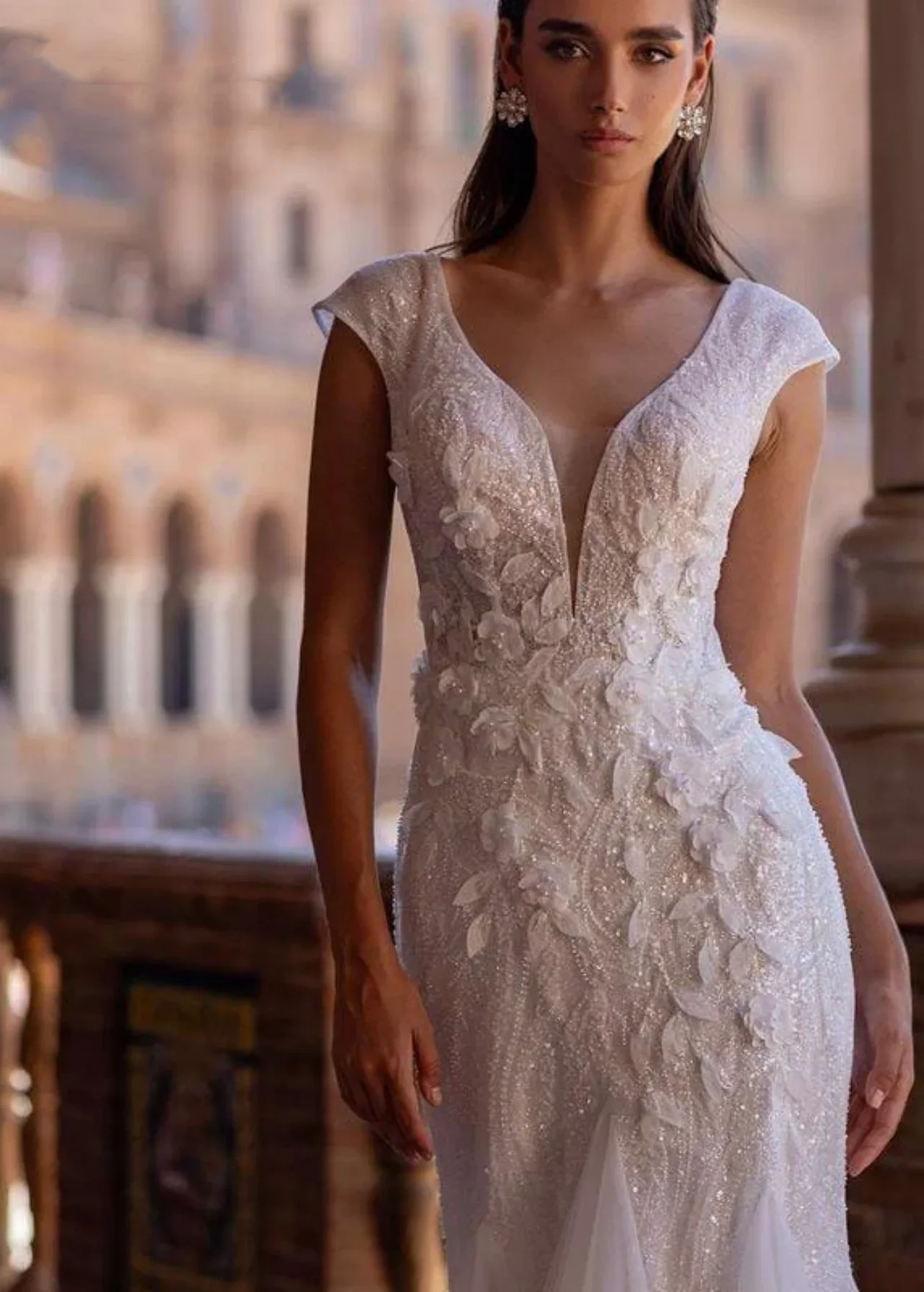 Customized Elegant Sweetheart Neck Sexy Mermaid Wedding Dresses Spaghetti Applique Sweep Train Bridal Gown Vestido De Noiva