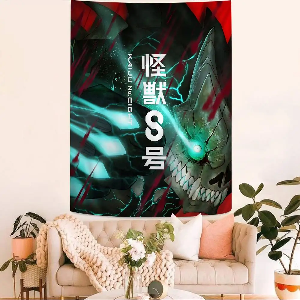 K-Kaiju No.8 Classic Hanging Bohemian Tapestry Bohemian Wall Tapestries Mandala Kawaii Room Decor