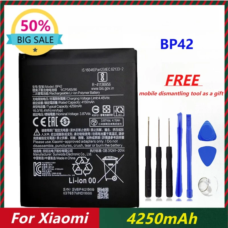 

4250mAh BP42 Battery for Xiaomi 11Youth Version Mobile Phone Batteries
