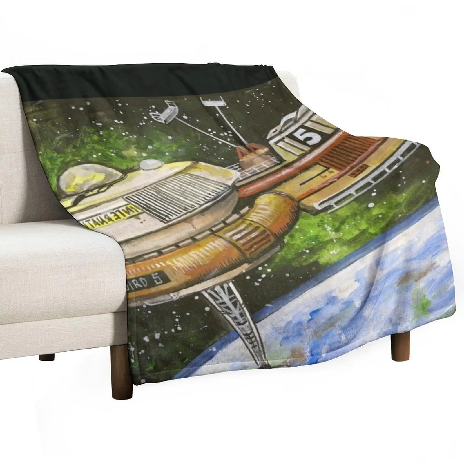 Thunderbird 5 from Thunderbirds Throw Blanket Softest Fashion Sofas Blankets For Baby Furrys Thermal cosplay anime Blankets