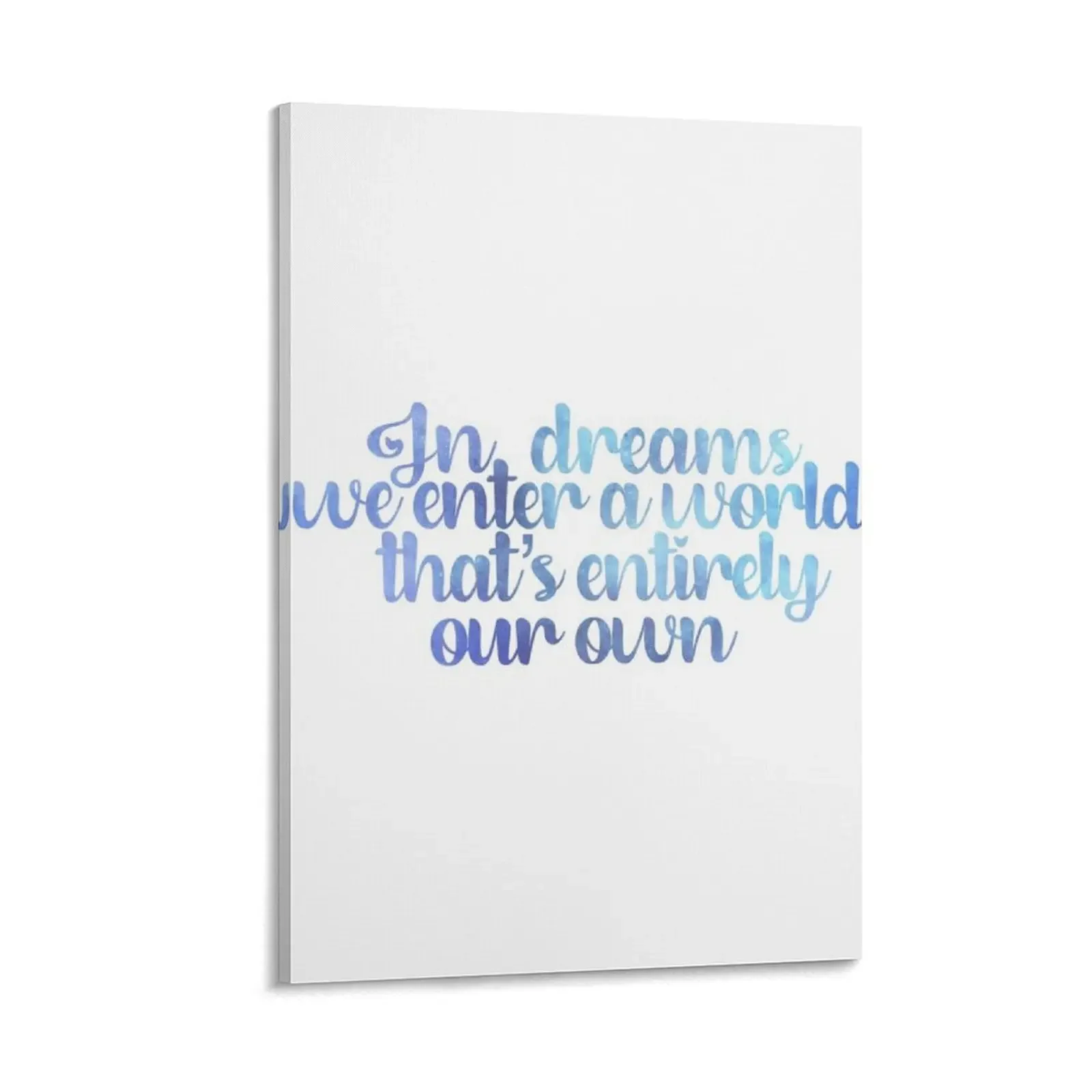 

In Dreams Dumbledore Quote Canvas Painting poster wall decoration decorative pictures for the room