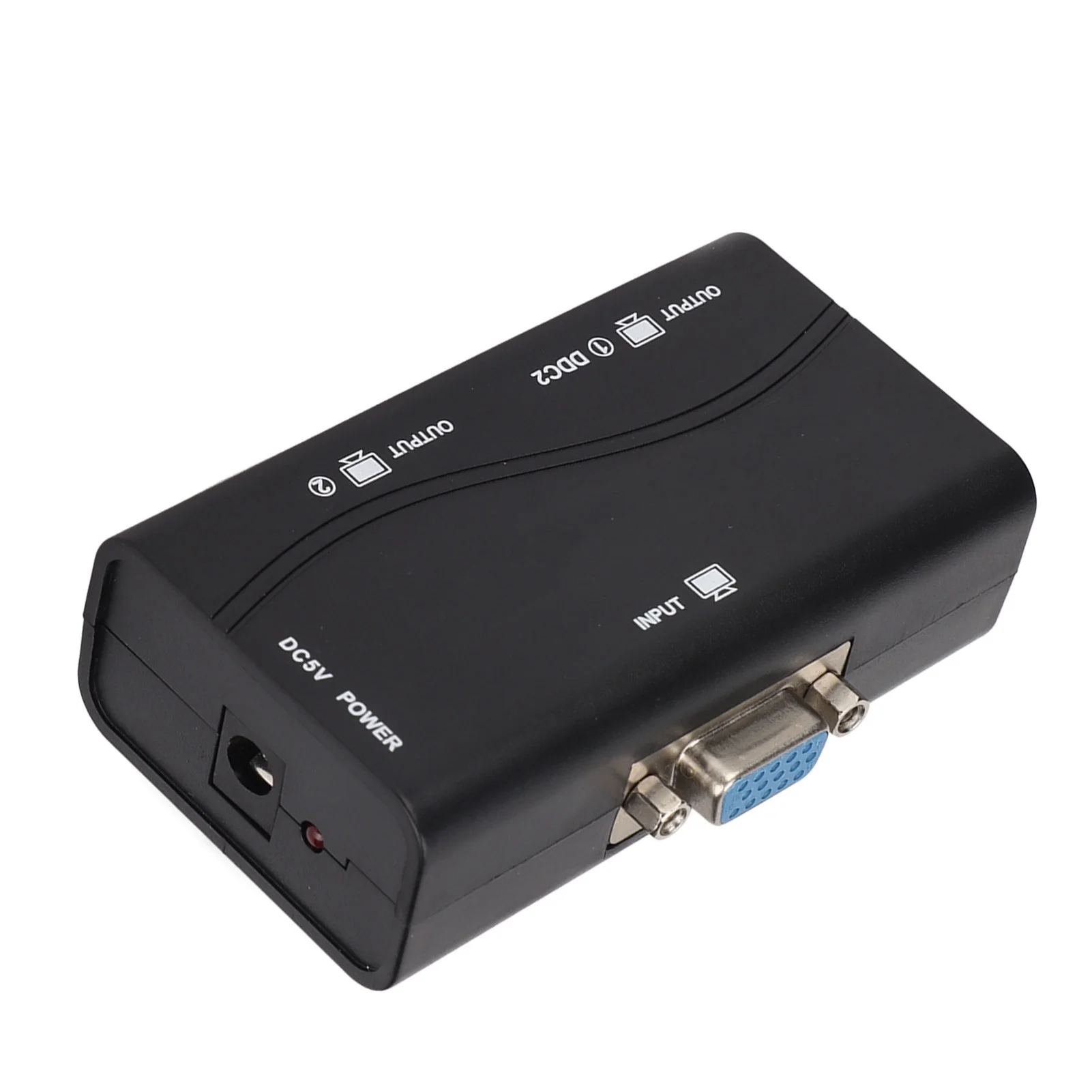 USB Powered VGA Splitter 1 in 2 out Video Distributor for Screen Duplication 250 MHz 1920x1440 1080P Resolution view 3