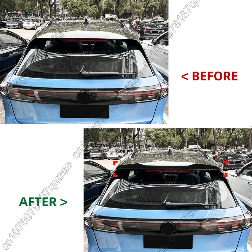 For VW Volkswagen Tiguan MK3 Rline 2024-2025 Car Roof Spoiler Rear Trunk Spoiler Rear Wing ABS Decoration Body Kits Tuning view 2