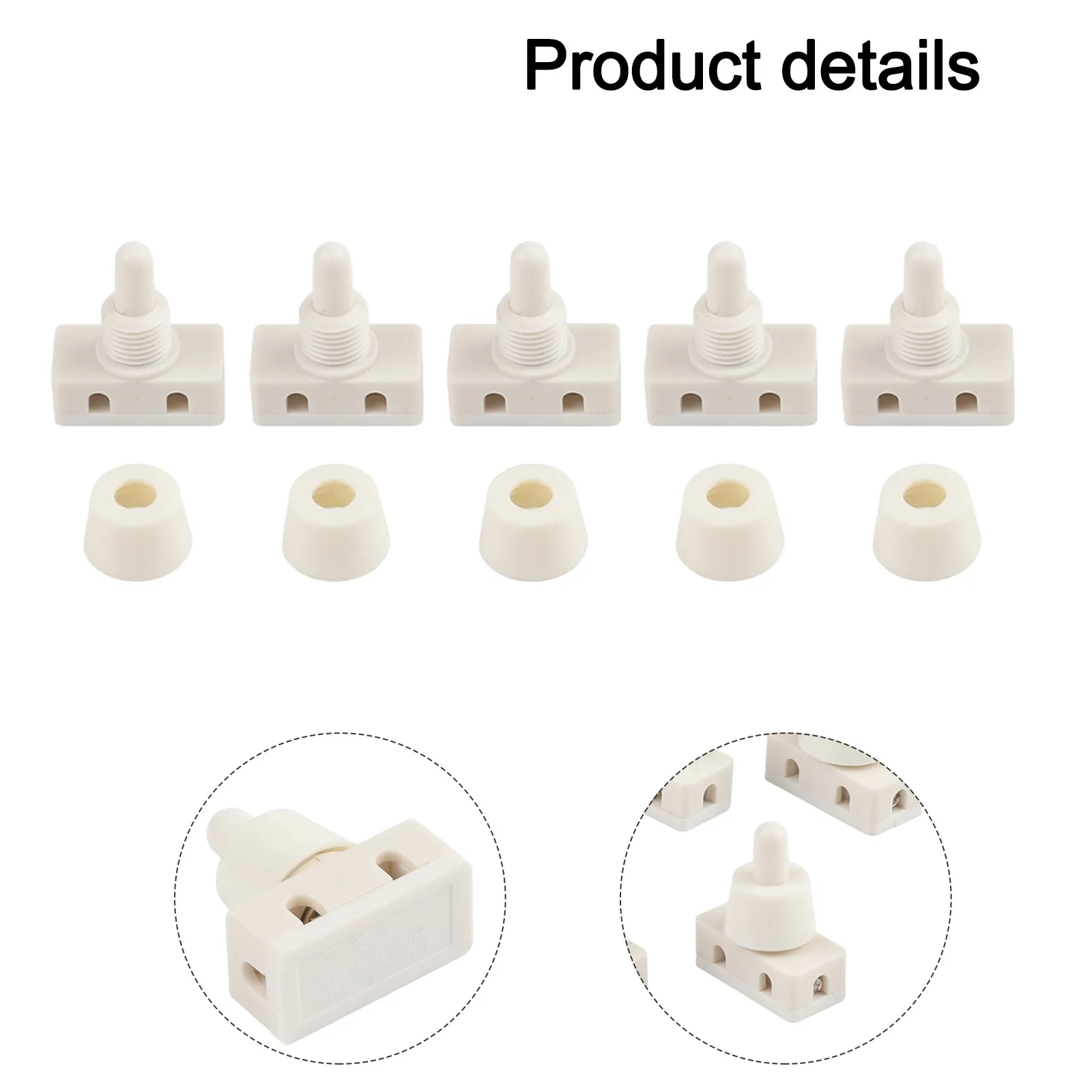 Picture 5: Self-locking Switch Push Button Switch For Home Lighting 10mm Diameter Self-locking Electrical Switch Indicator Light