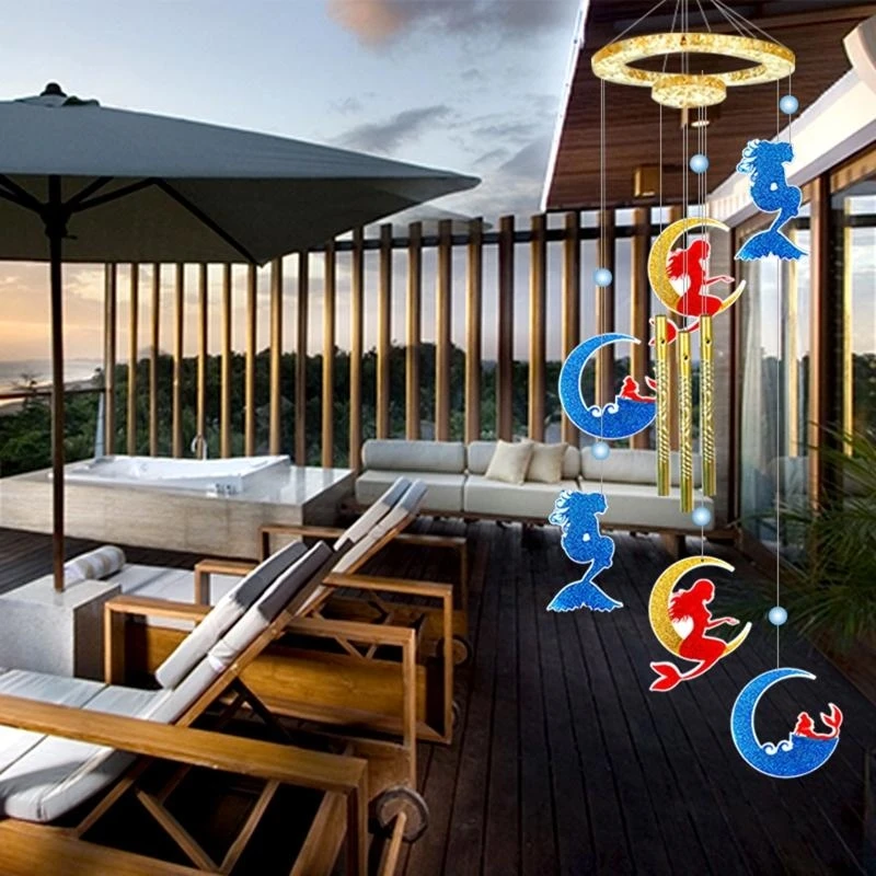 N5KA Wind Chimes Silicone Mold Epoxy Windchimes Casting Mold for DIY Wind Resin Mold Wall Hanging Home Decor
