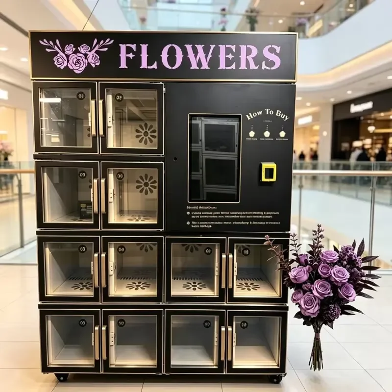 Versatile Fresh Flower Vending Machine for Wedding Venues With Spacious Modular Compartments