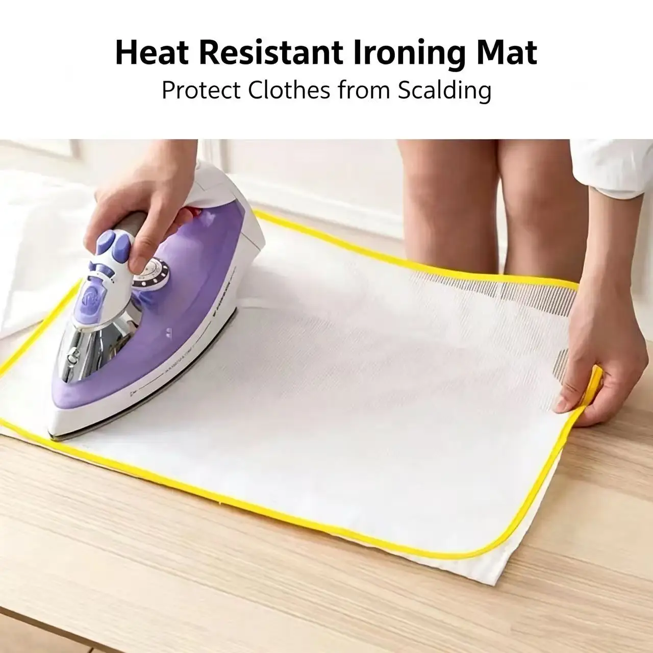 1/2pcs Random Color Heat Resistant Ironing Mat, Household Mesh Pressing Pad, Anti-scald Cloth for Garment Ironing