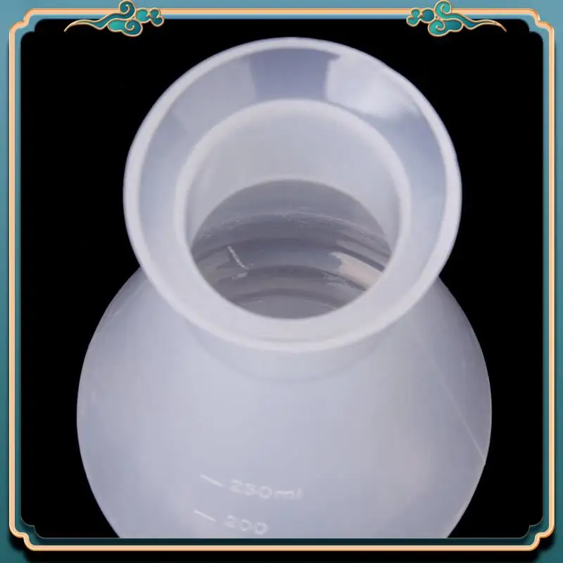 ABJG-3X プラスチック透明実験室化学三角フラスココンテナボトル - 250 ml