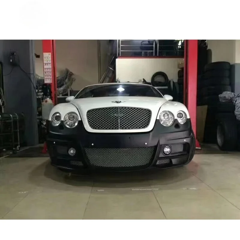 

New Carbon Fiber Bumpers Side Skirts Carbon Fiber Wing 304 Exhaust WALD Style Body Kit for Bentley Continental GT 05-08
