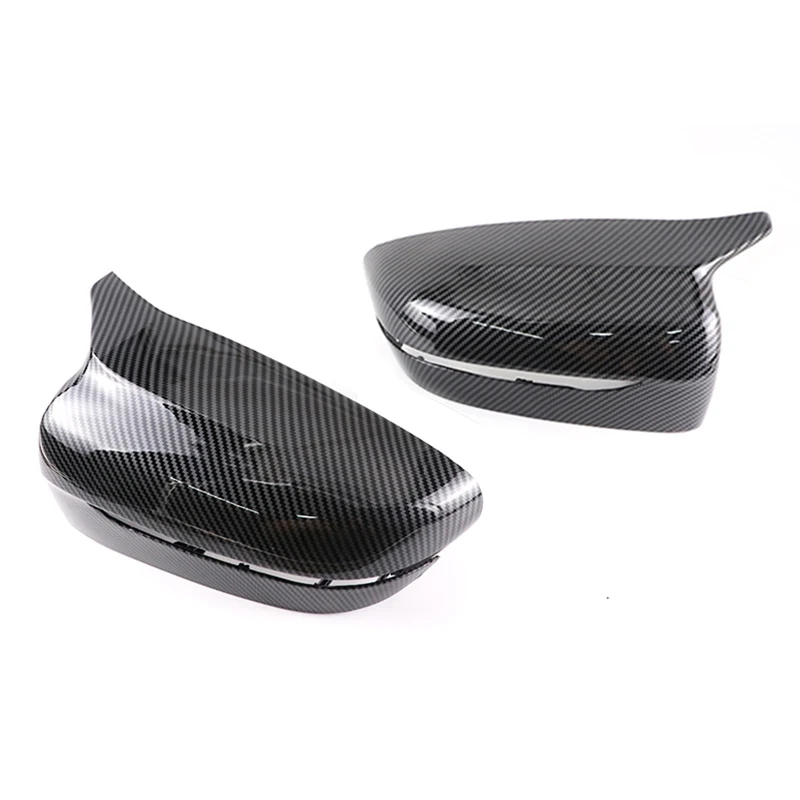 Fibra de carbono exterior lateral espelho retrovisor capa guarnição para bmw 3 4 5 7 8-series g20 g21 g28 g11 g12 g14 g15 g16 g30 g31 g38 g22