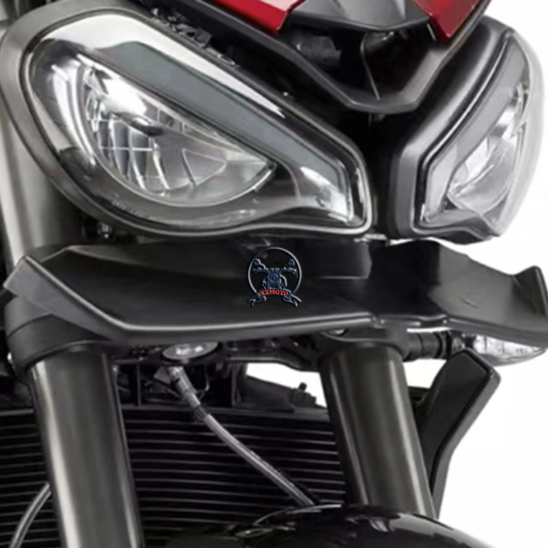 سبويلر أمامي للدراجة النارية عارية downforce الهوائية المفسدين الجناح منحرف للشارع الثلاثي 765R 765RS 765 R RS 2023-2025