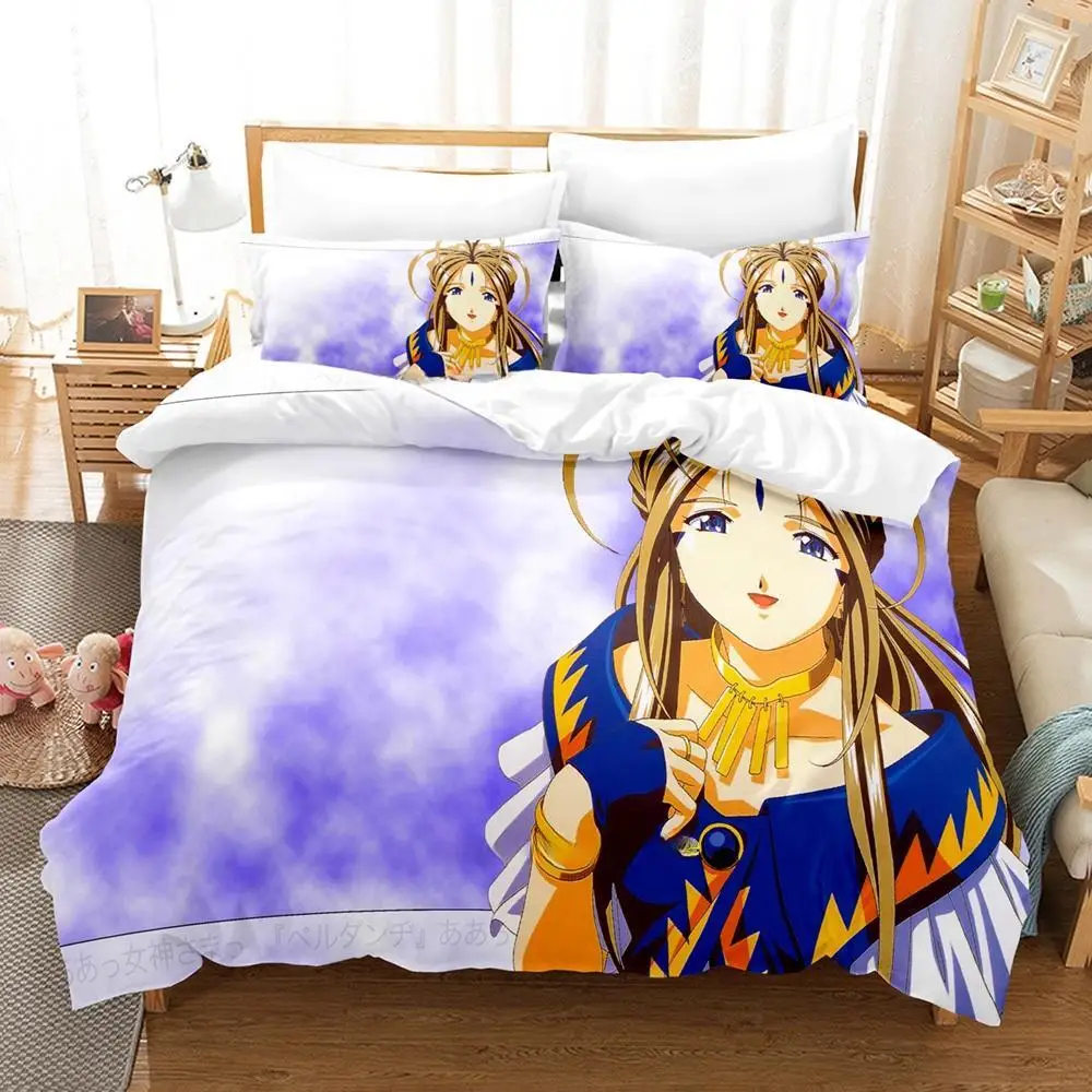 3d Print Anime Oh My Goddess Bedding Set Single Twin Full Queen King Size Bed Set Adult Kid Bedroom Duvetcover Sets Home Textile 4