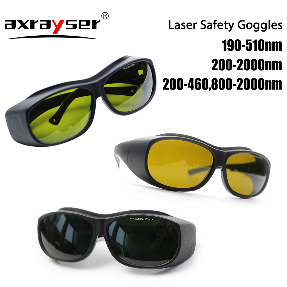 Protective Goggles 190-510/200-460/200-2000nm Laser Size Safety Goggles 1064nm For CO2 Laser Welding Cutting Engraving Machine