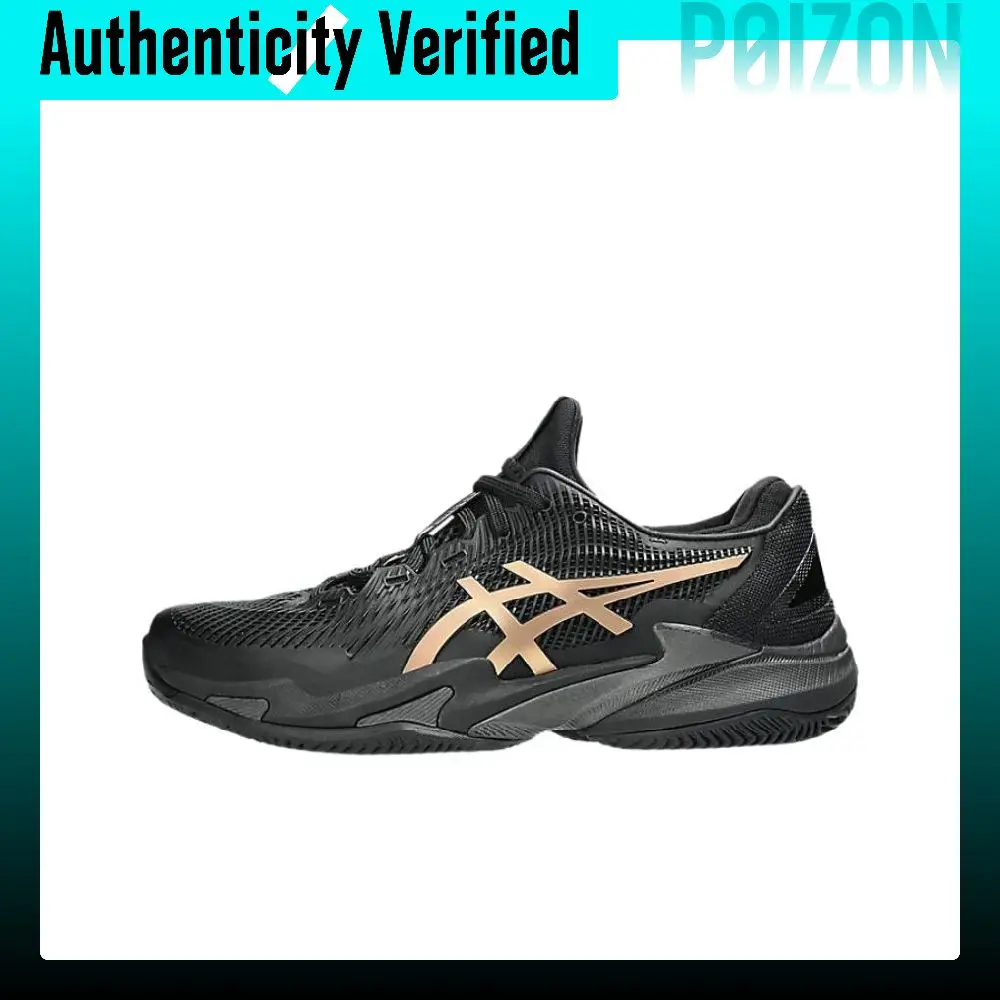 ASICS Court FF 3 Tennis Shoes Men's Black Gold 1041A537-960
