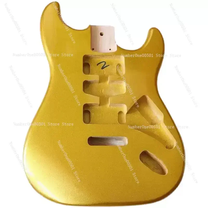 

DIY electric guitar body gold bright single shake electric guitar body assembly DIY professional body
