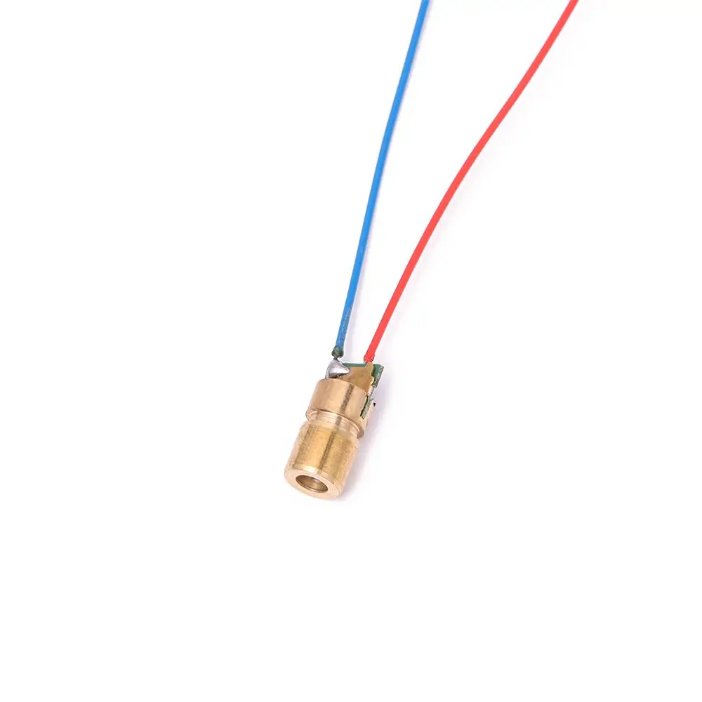 5/10pcs Hot sale Copper Head Red Sight 5 million Watt Dot Diode Module Adjustable Lasers Laser diodes 4.5V 50mW 650nm