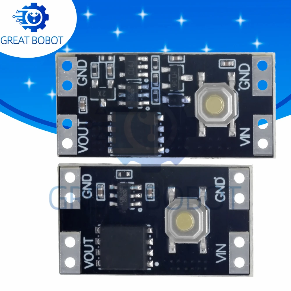1/5PCS XL-10AL XL-10AH Single Bond Button Bistable Micro One Key Switch Module 3.5-5.4V 4.5-26V 300nA 1.3uA Load 10A Low Power