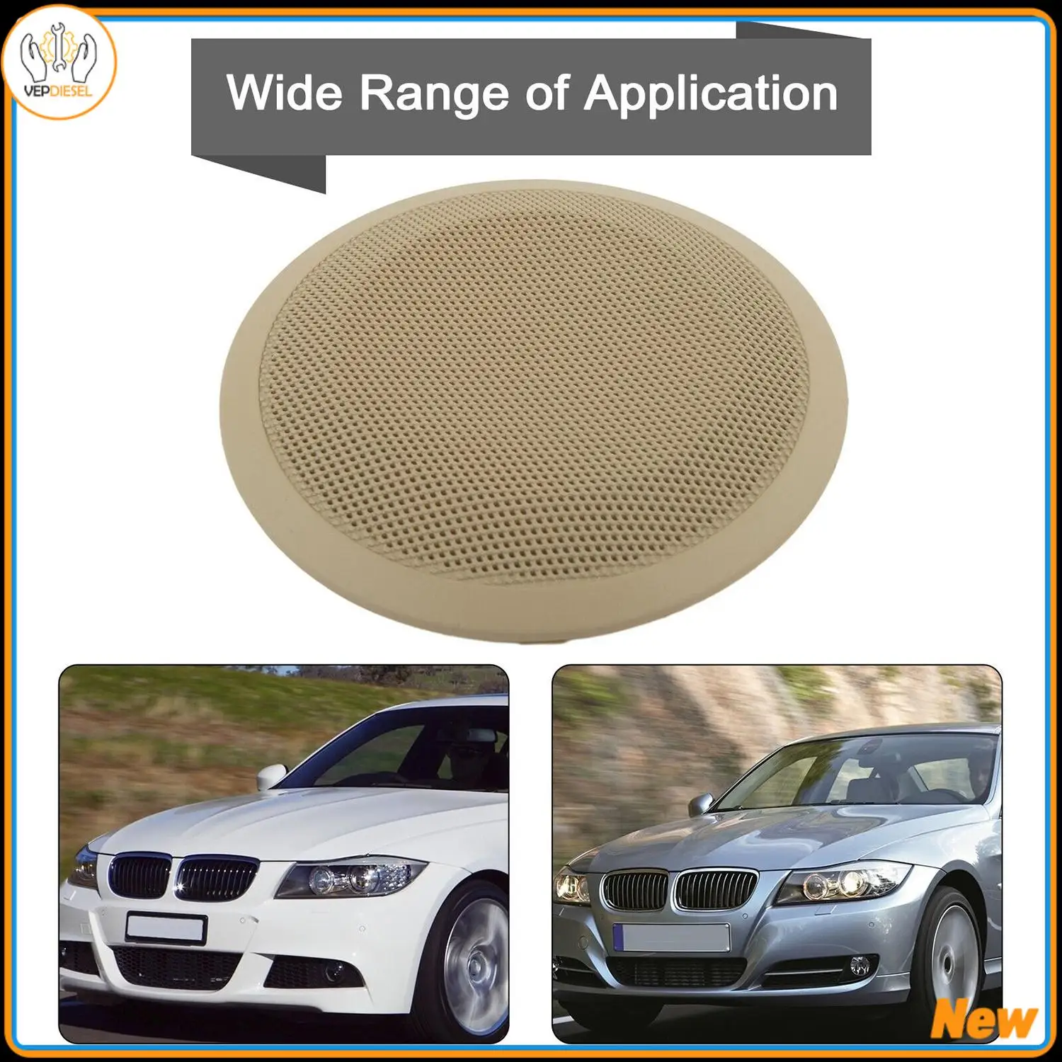 

1pc Front Door Speaker Cover For BMW 3Series E90 320i 318i 2004-2015 51417144563 7144563 Auto Parts