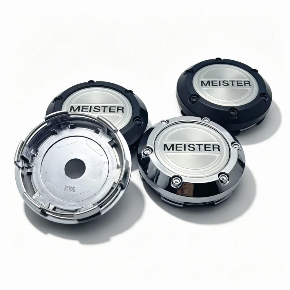 4pcs JDM W Work MEISTER Logo Emblem Car Wheel Center Caps 66MM Clips 62MM Wheels Hub Dust Cap Rim Hubcaps Cover Car Accessories