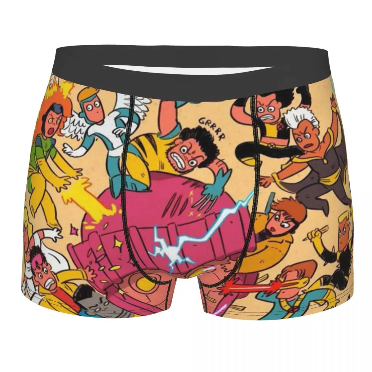 

Custom X-Men Wallpaper Underwear Men Stretch Boxer Briefs Shorts Panties Soft Underpants For Male
