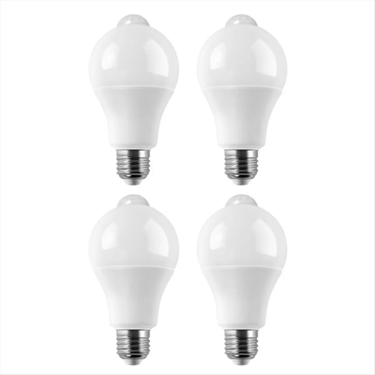 AA19 4PC E27 LED Motion Sensor Bulb LED Lamp PIR Sensor Light Bulb Auto On/OFF Night Light for Porch Stairs Garage Lights 15W