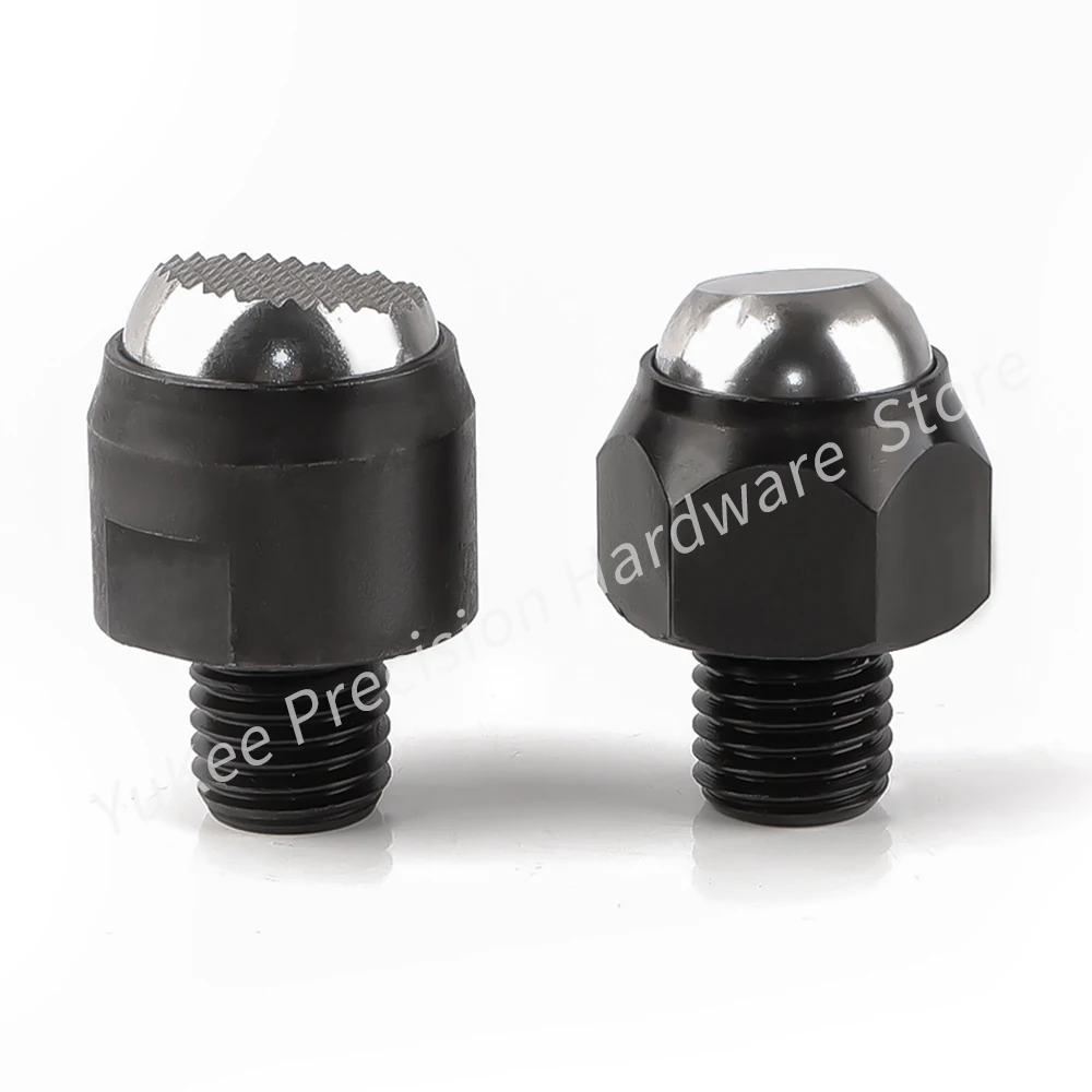 Good Quality YK420 Carbon Steel Flat Tooth Surface Movement Steel Ball Screw Fixture Positioning External Hexagonal Short Screw