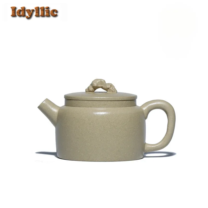

160 мл Высококачественные чайники Исин из фиолетовой глины Master Handmade De Zhong Pot Raw Ore Ben Shan Green Mud Чайник Китайский чайный сервиз Zisha