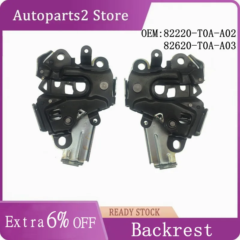 82220-T0A-A02 82620-T0A-A03 Car Backrest Lock for 2012-2016 Honda CRV Rear Seat Lock Latch ABS Stainless Steel Wear Resistant