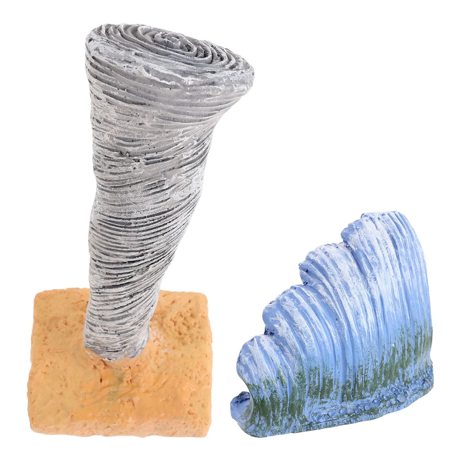 

1 set 1 Set Disaster Simulation Teaching Aids Resin Tornado Ocean Table Stem For Classroom Home School Projects Micro