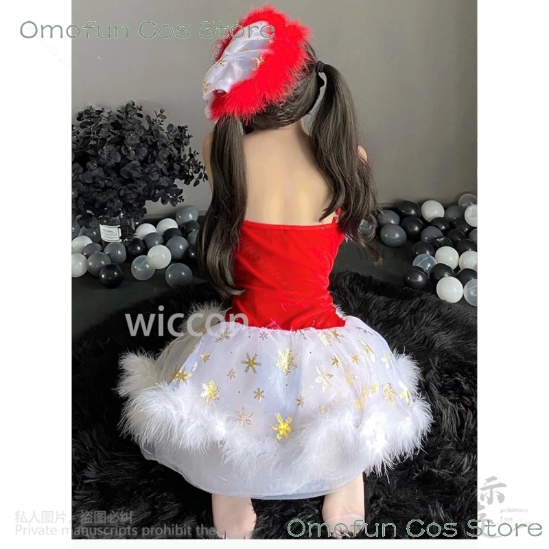 2024 Christmas Costumes Sexy Dress Nightclub Skirt Lingerie Transparent Underwear Lolita Women Headband For Girls Customized