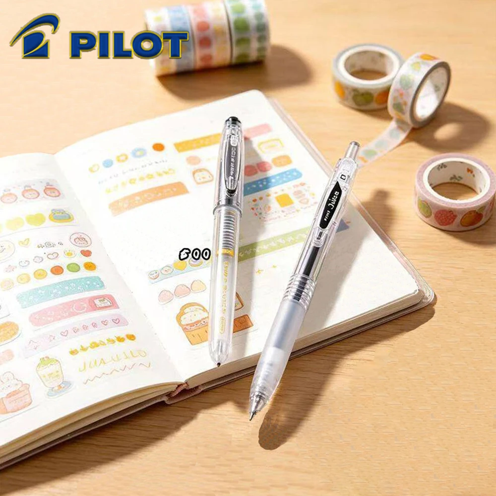 

2026 New 5PCS/Set Japan Pilot Gel Pens Transparent Juice/P500 0.5mm Office Accessories Kawaii Stationery Back To School