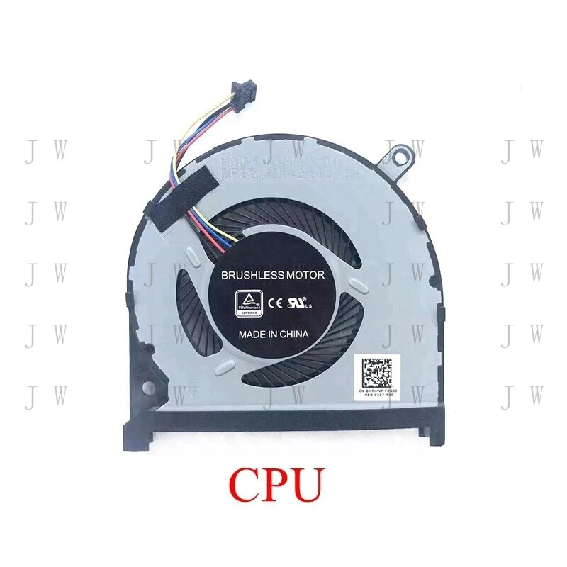 DDW  CPU GPU Cooling Fan For DELL insprion 15-7590 7591 P83F 0MPHWF 0861FC Laptop