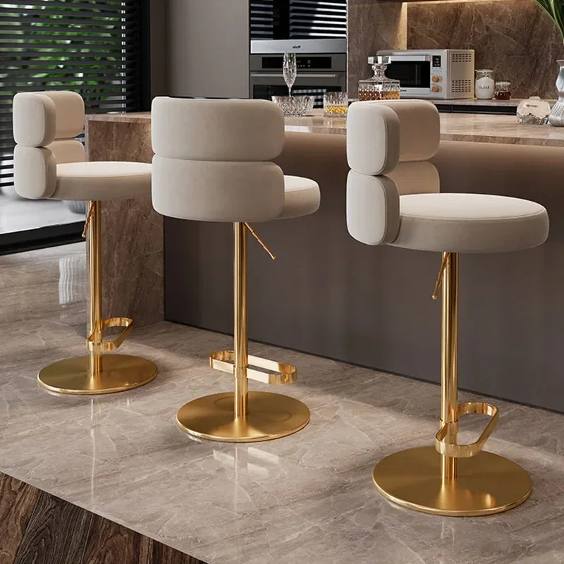 Sustainable Luxury Bar Stool Restaurant External Counter Commercial Bar Stools Station Ergonomic Taburetes Coffee Furniture