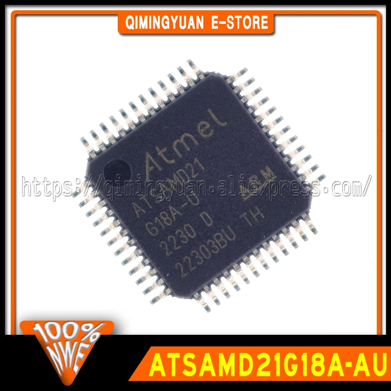 1~50PCS/LOT ATSAMD21G18A-AU SAMD21 SAMD21G18 SAM D21 D21G ATSAMD21 G18A TQFP-48 32KB SMART ARM Microcontroller Chip IC