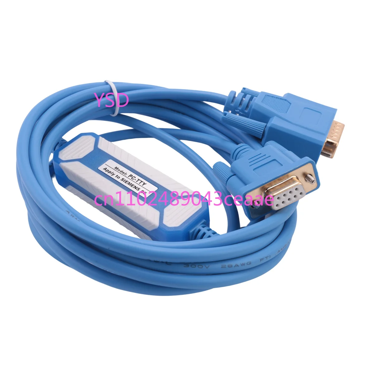 PC-TTY PLC Programming Communication Download Cable Compatible for Siemens S5 Series 6ES5734-1BD20