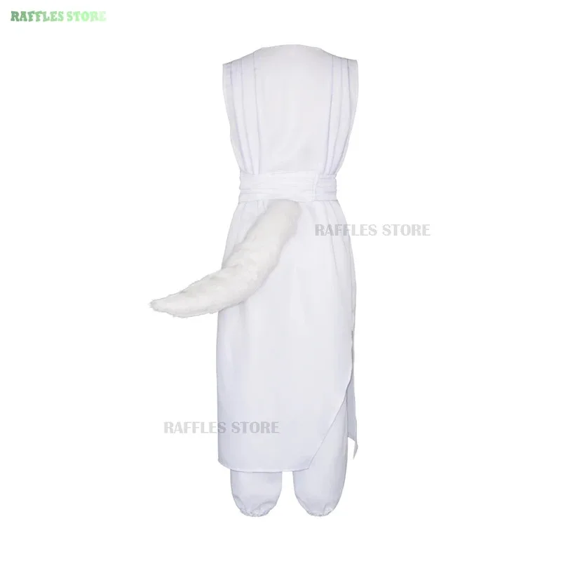 Serie de televisión YuYu Yu Hakusho Kurama, disfraz de Cosplay, peluca, uniforme rojo y blanco, disfraz de Anime Fox Shape Kurama, traje de fiesta de Halloween para hombre