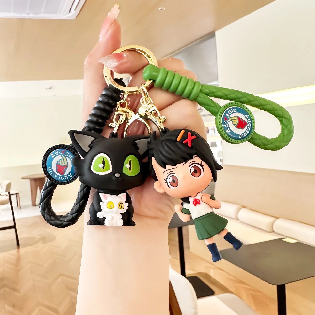 Bell Bud Tour Key Chain Cartoon Cartoon Character Pendant Bag Pendant Car Key Chain Small Gift Wholesale