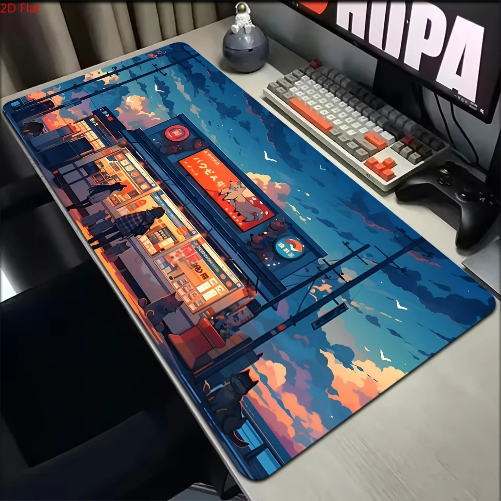 A Large, Non-Slip Gaming Mouse Pad Featuring Classic And Beautiful Landscape Designs, Suitable for Office Use, Computer Desks