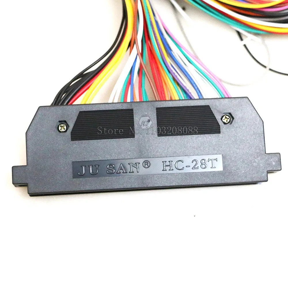 1pcs 28 Pin Wire Harness Connector Protective Shell Plastic Cover With Screws Jamma Arcade Game Machine Accessories