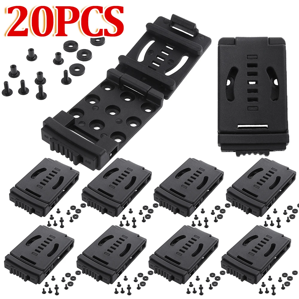 

20pcs K-Sheath Belt Clip Belt Scabbard Multi-functional Waist Clips Attach Knife Flashlight Hunting Hiking EDC Outdoor Tool