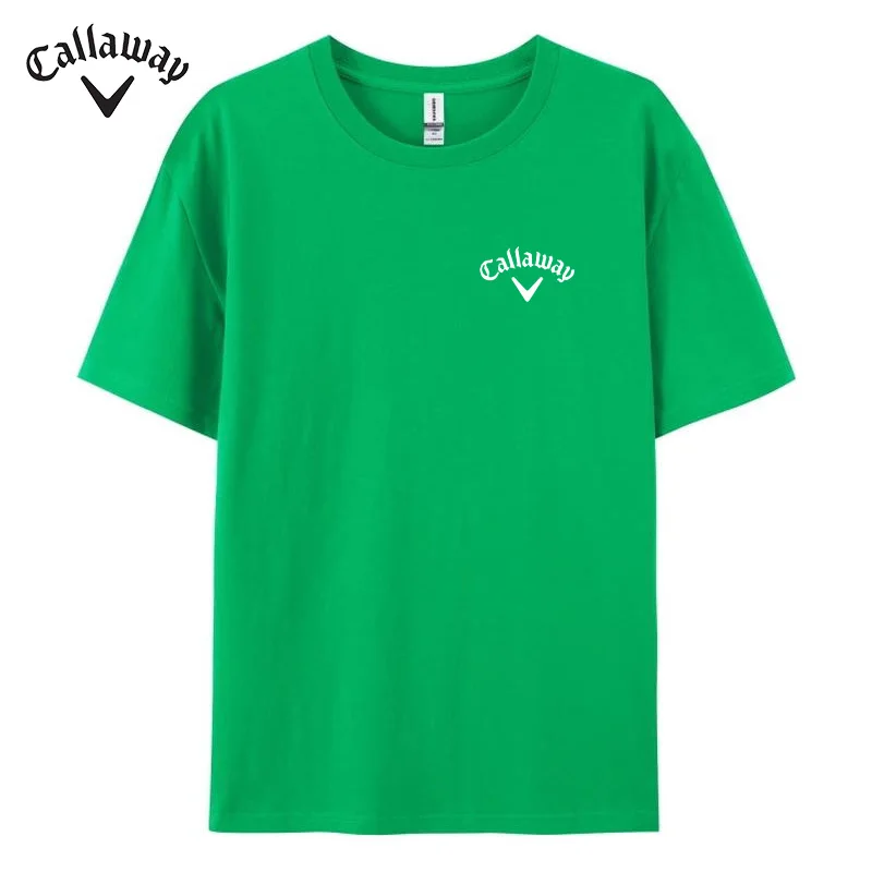 New Summertime Men's Casual Wrinkle-resistant Sports T-shirt Top 100% Cotton O-Neck  T-shirt Quick-dry Men's Clothing Top